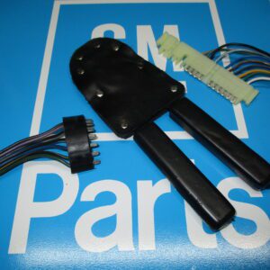 Wiring harness connectors and black leather cover