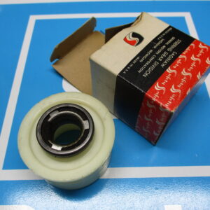 A lower bearing adapter next to a box