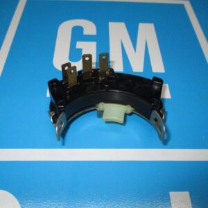 Electrical connector with GM logo background